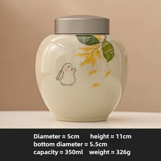 Memorale Colore Beige Ceramica Capacità 350ml Disegno Animali Domestici - INTERIOR DREAM DESIGN