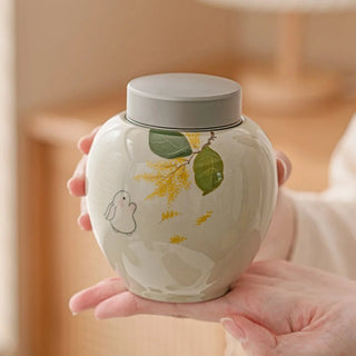 Memorale Colore Beige Ceramica Capacità 350ml Disegno Animali Domestici - INTERIOR DREAM DESIGN