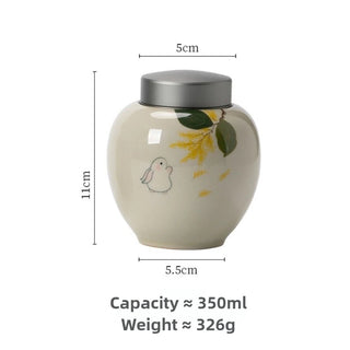 Memorale Colore Beige Ceramica Capacità 350ml Disegno Animali Domestici - INTERIOR DREAM DESIGN