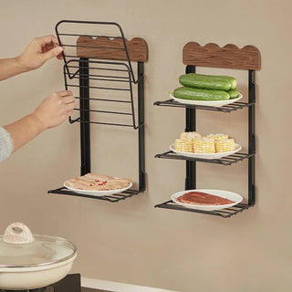 Mensola Materiale Metallo Mensola Resistente Tre Ripiani Porta Oggetti Decorazione Parete-INTERIOR DREAM DESIGN