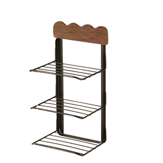 Mensola Materiale Metallo Mensola Resistente Tre Ripiani Porta Oggetti Decorazione Parete-INTERIOR DREAM DESIGN