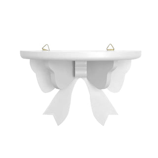 Mensole Con Fiocco Vari Colori Verde Rosa Bianca In Legno Piccole Dimensioni Adatta A Muro Decorazione Casa-INTERIOR DREAM DESIGN