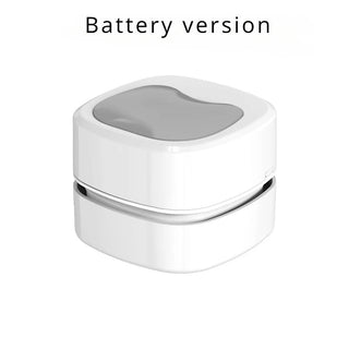 Mini Aspirapolvere Colore Bianco Rosa Piccole Dimensioni Portatile Ricaricabile USB Batterie Potenza 5W - INTERIOR DREAM DESIGN