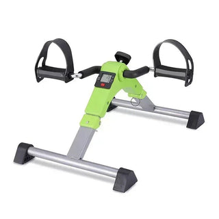 Mini Cyclette Pieghevole Portatile Verde Blu Fitness Gambe Attrezzi Palestra Resistente-INTERIOR DREAM DESIGN