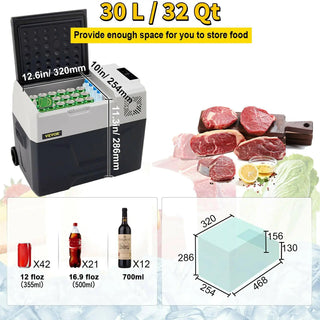 Mini Frigo Materiale Rivestimento Plastica Rigida Congelatore Schermo LED Digitale Frigo Portatile-INTERIOR DREAM DESIGN