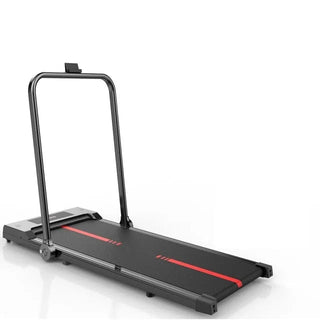 Mini Tapis Roulant Rosso Nero Pratico Fitness Casa Elettrico Palestra Corsa Pieghevole-INTERIOR DREAM DESIGN