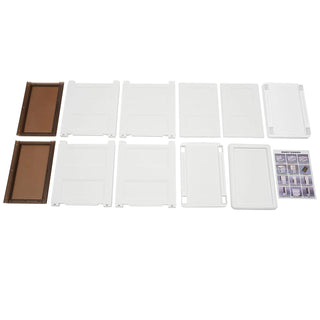 Mobile Bagno 4 Livelli Plastica Componibile Include Ruote Incluse Organizzazione-INTERIOR DREAM DESIGN