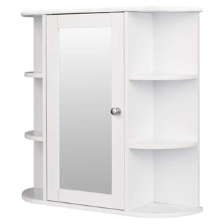 Mobile Bagno Specchio Parete Ante Mensole Legno Metallo Arredamento Casa-INTERIOR DREAM DESIGN