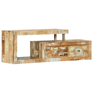 Mobile Da Tv Supporto Tv Legno In Legno Lucido Dimensioni Due Cassetti Dimensioni Marrone Chiaro - INTERIOR DREAM DESIGN