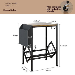 Mobile Scaffale Porta CD Vinile Spazio Archiviazione Collezione Dischi Arredamento-INTERIOR DREAM DESIGN