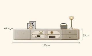 Mobile Supporto Tv Con Scomparti Cassetti Colore Bianco Adatto A Arredo Casa Varie Dimensione Design Arredo Casa - INTERIOR DREAM DESIGN