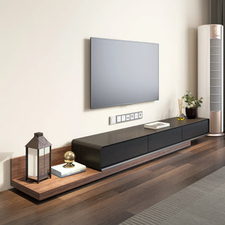 Mobile TV Espandibile Vari Colori Legno Lunghezza Moderno Design Arredo Casa Bianco Noce Nero Grigio - INTERIOR DREAM DESIGN