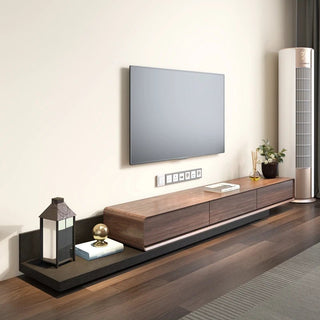 Mobile TV Espandibile Vari Colori Legno Lunghezza Moderno Design Arredo Casa Bianco Noce Nero Grigio - INTERIOR DREAM DESIGN