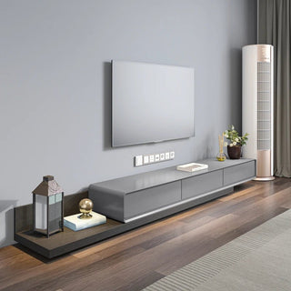 Mobile TV Espandibile Vari Colori Legno Lunghezza Moderno Design Arredo Casa Bianco Noce Nero Grigio - INTERIOR DREAM DESIGN