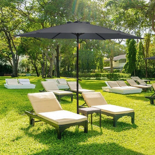 Ombrellone Esterno Lungo Pieghevole Esterno No Base Manovella Protezione Resistente - INTERIOR DREAM DESIGN