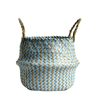 Organizer Colorato Design Paglia Decorazione Casa Arredo Porta Oggetti Design Moderno-INTERIOR DREAM DESIGN