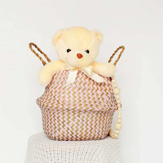 Organizer Colorato Design Paglia Decorazione Casa Arredo Porta Oggetti Design Moderno-INTERIOR DREAM DESIGN