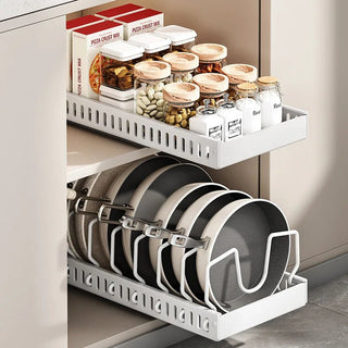 Organizer Cucina Acciaio Metallo Diversi Modelli Scolapiatti Organizzazione Spezie Cucina Bianco Nero-INTERIOR DREAM DESIGN