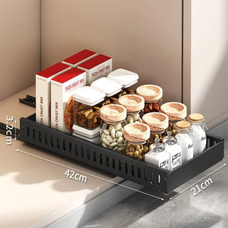 Organizer Cucina Acciaio Metallo Diversi Modelli Scolapiatti Organizzazione Spezie Cucina Bianco Nero-INTERIOR DREAM DESIGN