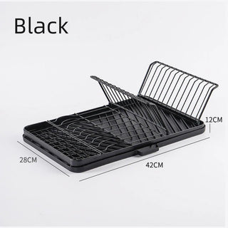 Organizer Cucina Bianco Nero Metallo Organizzazione Piatti Stoviglie-INTERIOR DREAM DESIGN