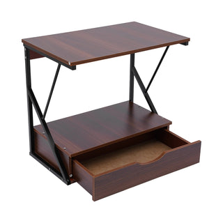 Organizer Cucina Marrone Scuro Legno Ferro Comodo 1 Cassetto-INTERIOR DREAM DESIGN