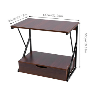 Organizer Cucina Marrone Scuro Legno Ferro Comodo 1 Cassetto-INTERIOR DREAM DESIGN