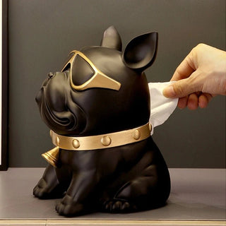 Organizer Cucina Porta Fazzoletti Simpatico Forma Cane Bulldog Diversi Colori-INTERIOR DREAM DESIGN