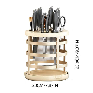 Organizer Cucina Porta Posate Oro Bianco Grigio Materiale Acciaio Decorazione Cucina Arredo Casa-INTERIOR DREAM DESIGN