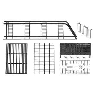 Organizer Cucina Ripiani 4 Scomparti Frutta Verdura Dispensa Cibo Materiale Metallo-INTERIOR DREAM DESIGN