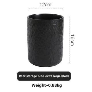 Organizer Cucina Utensili Posate Attrezzi Cucina Pratico Comodo Resistente Bianco Nero-INTERIOR DREAM DESIGN