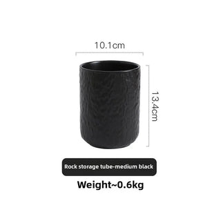 Organizer Cucina Utensili Posate Attrezzi Cucina Pratico Comodo Resistente Bianco Nero-INTERIOR DREAM DESIGN