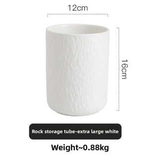 Organizer Cucina Utensili Posate Attrezzi Cucina Pratico Comodo Resistente Bianco Nero-INTERIOR DREAM DESIGN