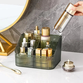 Organizer Da Bagno Grandi In Plastica Vari Colori Adatti A Bagno Trucchi Cosmetici Arancione Trasparente Verde Grigio - INTERIOR DREAM DESIGN