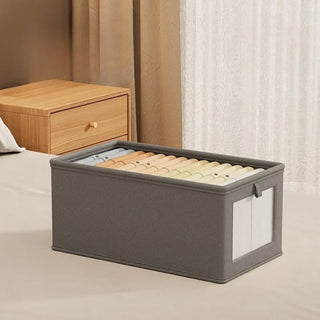 Organizer Da Camera Da Letto Beige E Nero Due Dimensioni In Materiale Tessuto Adatto A Armadio - INTERIOR DREAM DESIGN