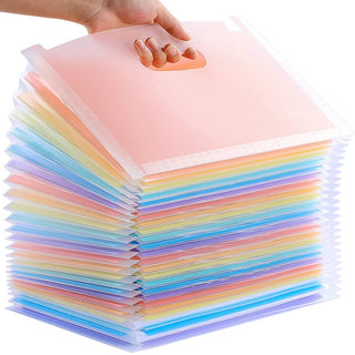 Organizer Da Ufficio Adatto Foglio A4 Multicolore In Plastica 25 Strati Comodo Pratico Resistente - INTERIOR DREAM DESIGN