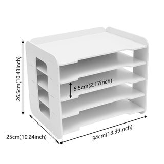 Organizer Da Ufficio Mobiletto Da Ufficio Bianco In Plastica Piccole Dimensioni Comodo Pratico - INTERIOR DREAM DESIGN