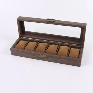 Organizer Orologi Diverse Dimensioni Capiente Piccolo Pratico Utile Resistente Marrone Comodo-INTERIOR DREAM DESIGN