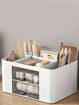 Organizer Per Documenti Colore Rosa Bianco Blu In Plastica Piccole Dimensioni Pratico - INTERIOR DREAM DESIGN