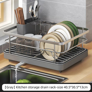 Organizer Scolapiatti Cucina Diversi Colori Materiale Metallo Organizzazione Piatti-INTERIOR DREAM DESIGN