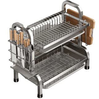 Organizer Scolapiatti Cucina Stoviglie Ripiano Utile Organizzazione Lavandino-INTERIOR DREAM DESIGN
