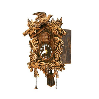 Orologio Cucù Colore Marrone Resina Legno Peso 600gr Ricaricabile Batterie Decorazione Casa-INTERIOR DREAM DESIGN