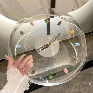 Orologio Da Decorazione Casa Per Pareti Due Modelli Dimensioni In Plastica A Batteria Arredo Moderno - INTERIOR DREAM DESIGN