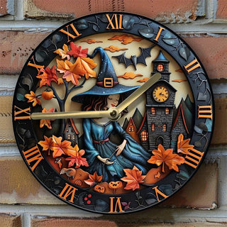 Orologio Da Parete Halloween Due Dimensioni Colore Nero Adatto A Arredo Casa Feste Divertimento - INTERIOR DREAM DESIGN