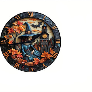 Orologio Da Parete Halloween Due Dimensioni Colore Nero Adatto A Arredo Casa Feste Divertimento - INTERIOR DREAM DESIGN