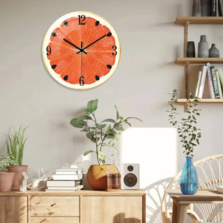 Orologio Da Parte A Forma Di Arancia Simpatico Bello Arredo Casa In Vetro Con Batteria Varie Dimensioni - INTERIOR DREAM DESIGN