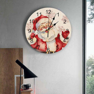 Orologio Di Natale Con Babbo Natale Allestimento Casa Arredo Casa Natale Inverno Freddo - INTERIOR DREAM DESIGN