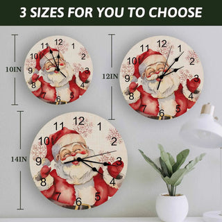 Orologio Di Natale Con Babbo Natale Allestimento Casa Arredo Casa Natale Inverno Freddo - INTERIOR DREAM DESIGN