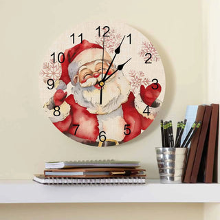 Orologio Di Natale Con Babbo Natale Allestimento Casa Arredo Casa Natale Inverno Freddo - INTERIOR DREAM DESIGN