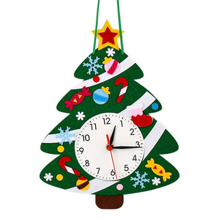 Orologio Fai Da Te Natalizio Bambini Lavoretto Manuale Diverse Forme Babbo Natale Pupazzo Neve Renna Decorazione Casa - INTERIOR DREAM DESIGN