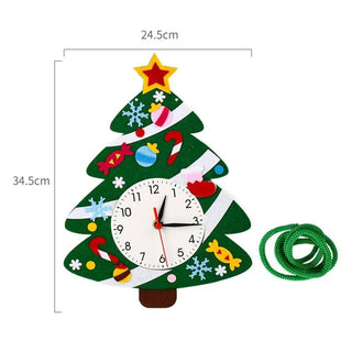 Orologio Fai Da Te Natalizio Bambini Lavoretto Manuale Diverse Forme Babbo Natale Pupazzo Neve Renna Decorazione Casa - INTERIOR DREAM DESIGN